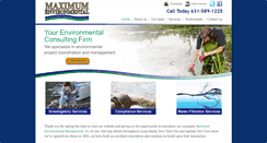Desktop Screenshot of maximumenv.com